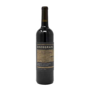 Grosgrain wine - black with god pattern and white writing