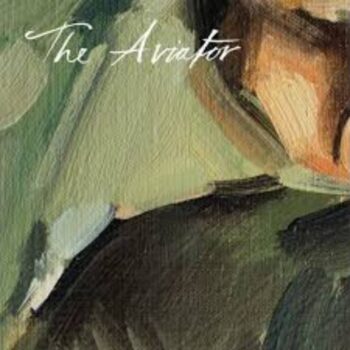 Ernest Henry David Vineyard The Aviator Aligoté 2018; Rectangular label with abstract design in shades of green and gold. White script text