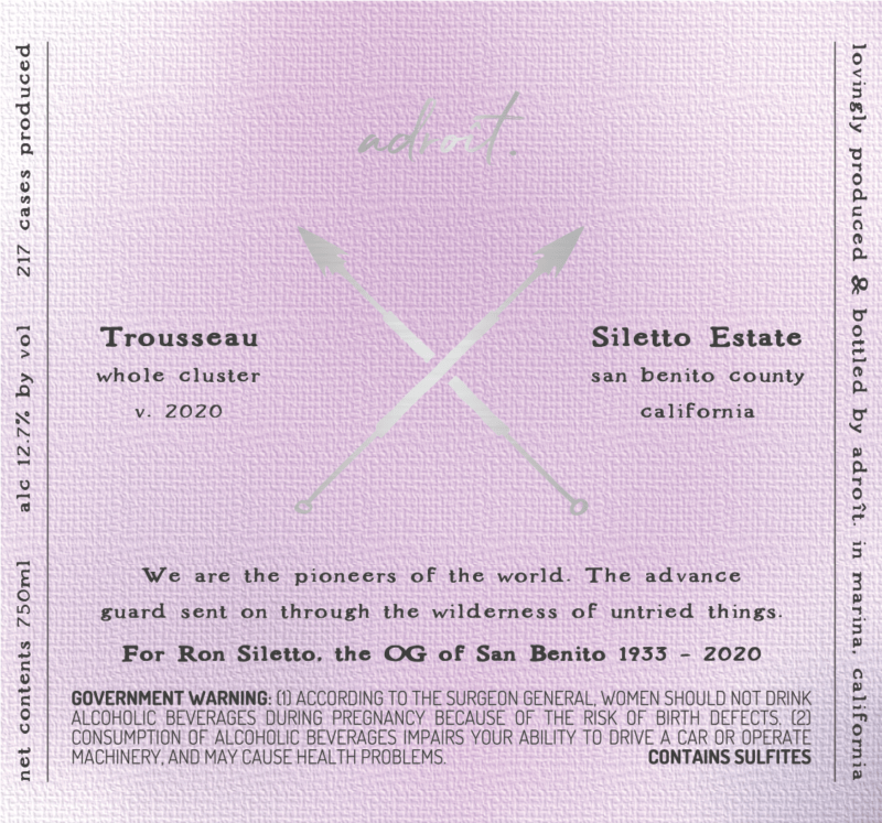 Adroit Trousseau Stiletto San Benito 2020 - Image 2