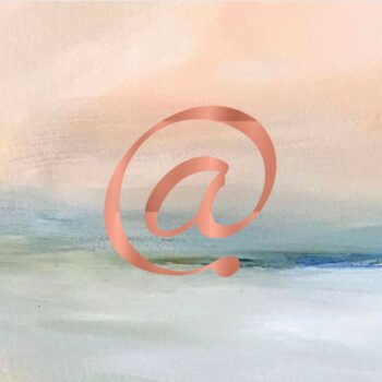Adroit Chenin 2019 an @ symbol over a watercolour sunset