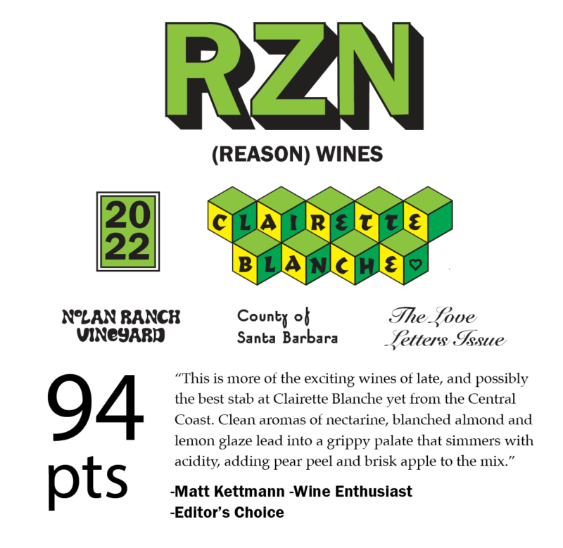 RZN Clairette Blanche Nolan Ranch Vineyard 2022 - Image 2