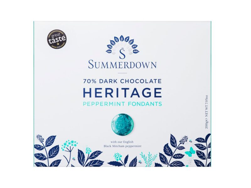 Summerdown Dark Chocolate Heritage Peppermint Fondants (180g)